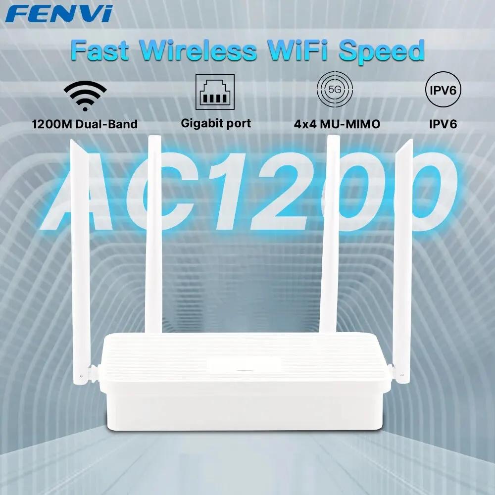 FENVI AC1200 Wi-Fi  ⰡƮ ̴    2.4GHz 5GHz  Ʈũ WiFi  4x5dBi ׳ Ȩ